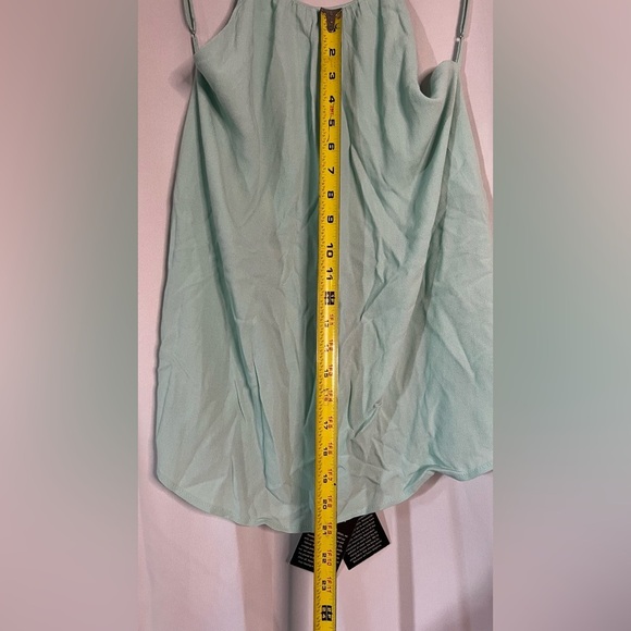 Reformation Cassidy Tank Top Size Large Mint Green Flowy Low Back - Picture 7 of 13